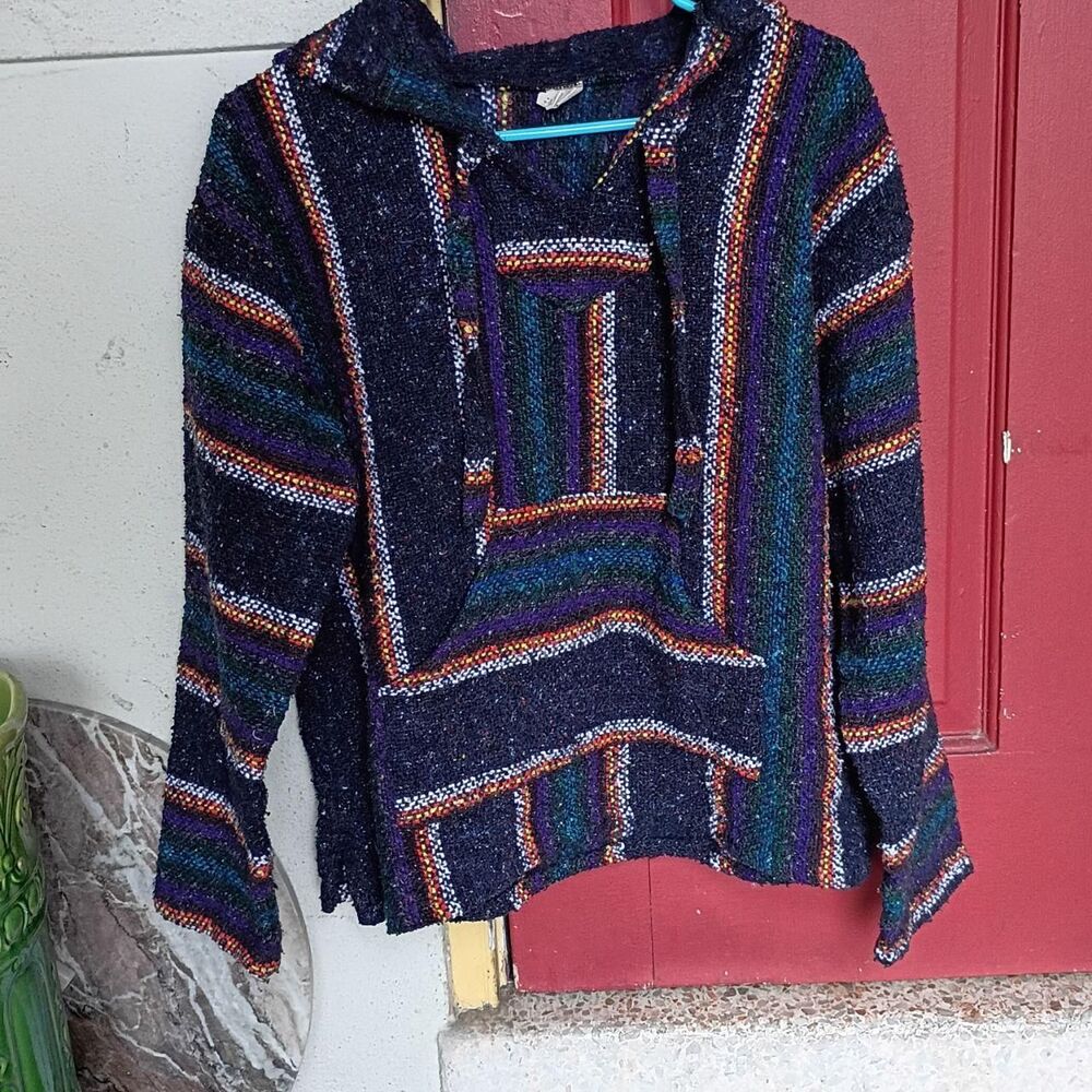Mexican Baja Men's Multi-colored Hoodie